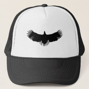 Black & White Eagle Silhouette Trucker Hat