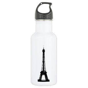 Black & White Eiffel Tower 532 Ml Water Bottle
