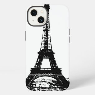 Black & White Eiffel Tower iPhone 13 Case