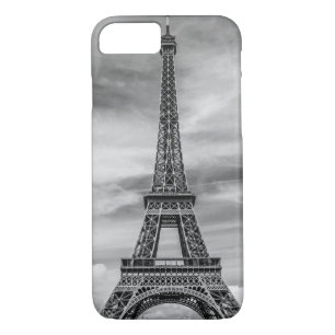 Black & White Eiffel Tower Paris France Case-Mate iPhone Case