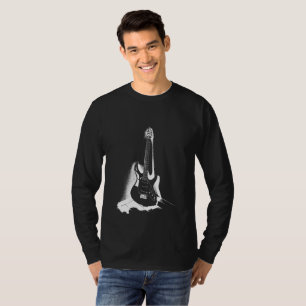 Black & White Electric Guitar - Shirts