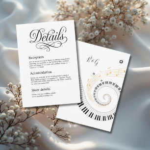 black & white elegant charming typography enclosure card