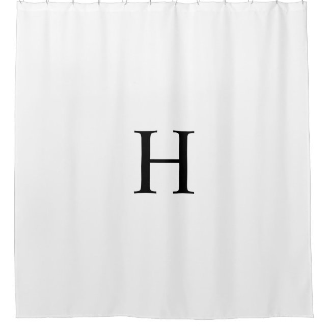 Black White Elegant Classic Monogram (Front)