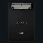 Black White Elegant Custom Name Year Gift Cute<br><div class="desc">Designed with classy,  elegant black and white background and text templates for name!</div>