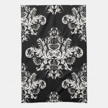 Black & White Elegant Dish Towels
