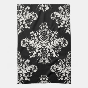 Black & White Elegant Dish Towels