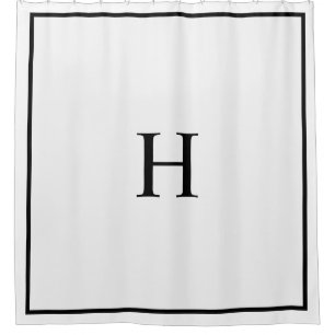 Black White Elegant Modern Monogram