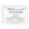 black white Elegant Script Rehearsal Dinner Invite