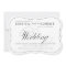 Black & White Elegant Script Wedding Invitation