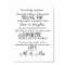 Black & white Elegant Wedding Thank You Table Sign