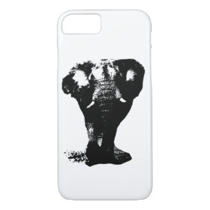 Black & White Elephant Pop Art Case-Mate iPhone Case