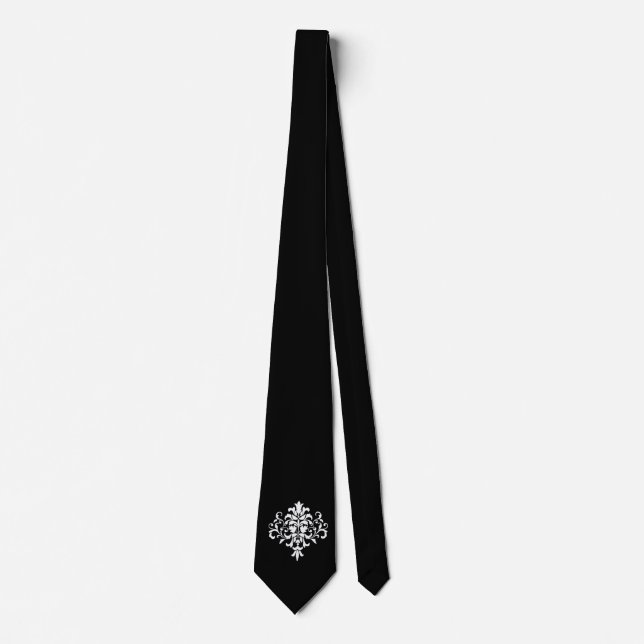 Black White - Emo - Neck Tie (Front)