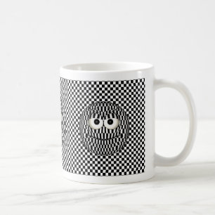Black White Emoticon Coffee Mug