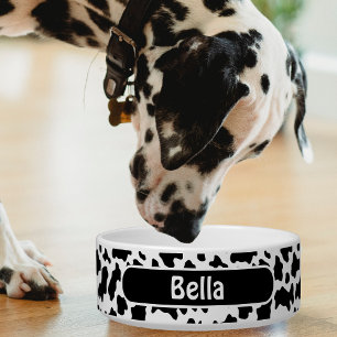Black & White Farm Animal Cow Print Spotted Bowl