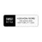 Black & White Fashion Sweet 16 Return Address