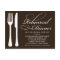 BLACK & WHITE FLATWARE | REHEARSAL DINNER INVITE