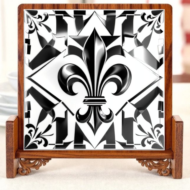  Black & White Fleur Essence Tile (Creator Uploaded)