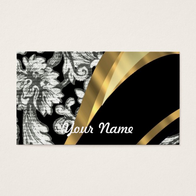 Black & white floral damask (Front)