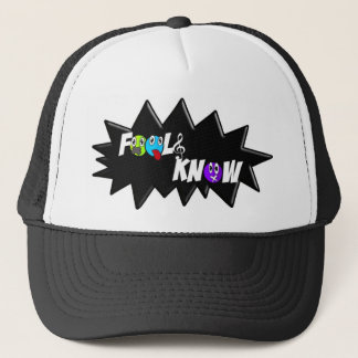 Black/White Fools Know Hat