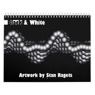 Black & White Fractal Calendar