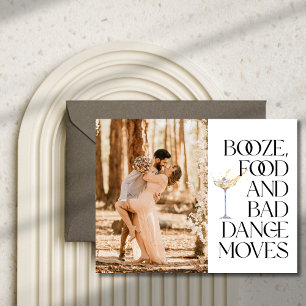 Black & White Funny Photo Save the Date Announcement