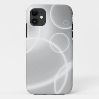 BLACK & WHITE GALAXY CIRCLES BLUE iPhone 11 CASE