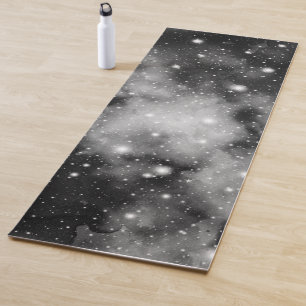 Black & White Galaxy Nebula Dream #1 Yoga Mat