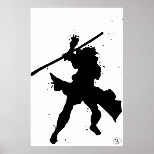 Black  White Gambit Art Print