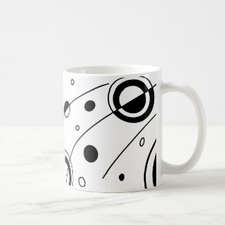 Black & White Geometric Abstract Art Coffee Mug