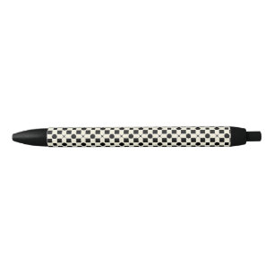 ⚫⚪ Black White Geometric Circles Minimal Pattern Ink Pen