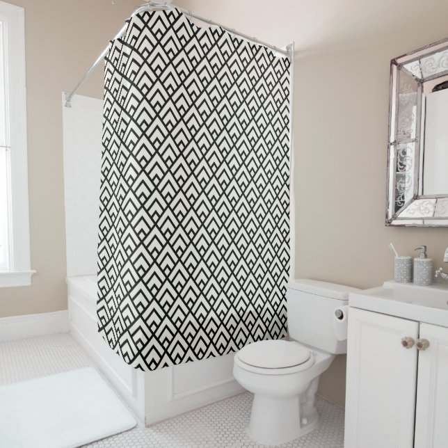 Black & White Geometric Pattern (In Situ)