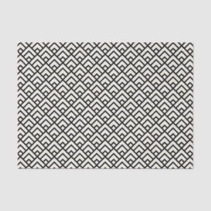 Black & White Geometric Pattern Tissue Paper