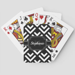 Black & White Geometric Playing Cards