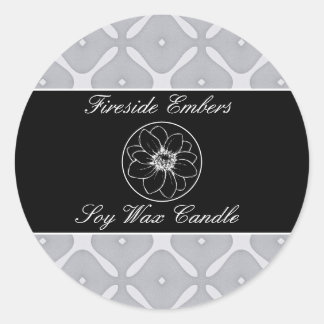 Black & White Geometric Product Label