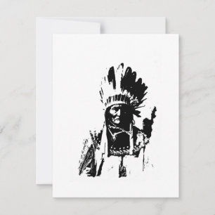 Black & White Geronimo Invitation