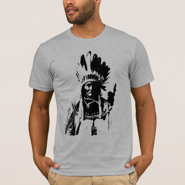 Black & White Geronimo  T-Shirt (Front)