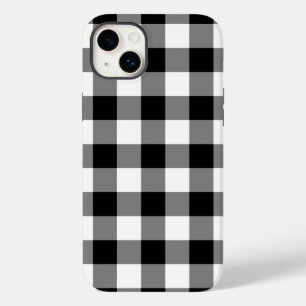 Black & White Gingham Pattern Case-Mate iPhone 14 Plus Case