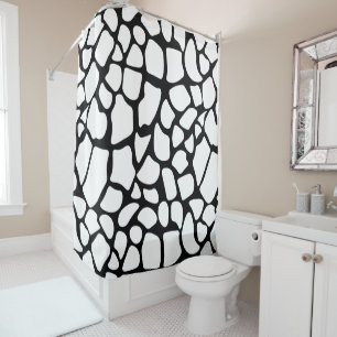 Black & White Giraffe Print
