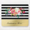 Black White Gold Modern Floral Glam Elegant Chic