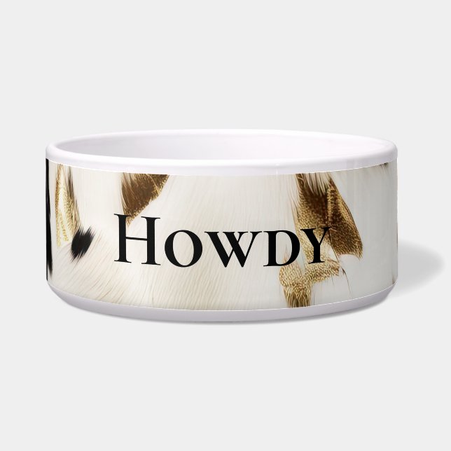 Black White Gold Southwest Cowhide  (Front)