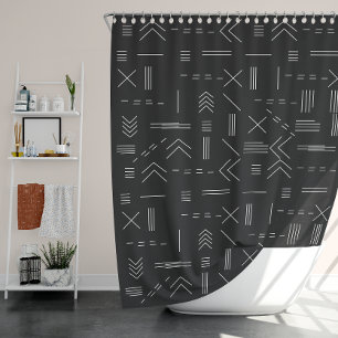 Black White Gorgeous Modern Geometric Pattern