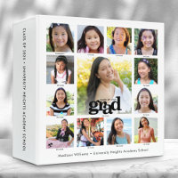 Black White Graduation K–12 Bold Photo Collage