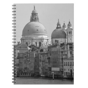 Black White Grand Canal Venice Italy Travel Notebook