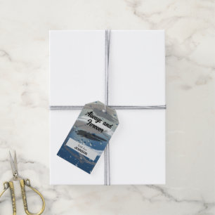 Black, White & Gray Brushstroke Always and Forever Gift Tags