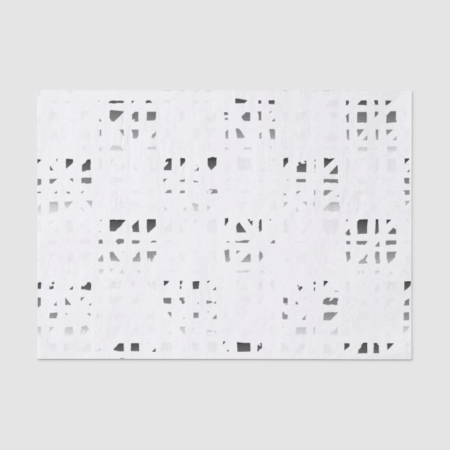 Black, White, Grey Art Print 2 Tissue Paper (Front)