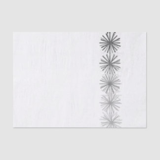Black, White, Grey, Asterisk Tissue Paper