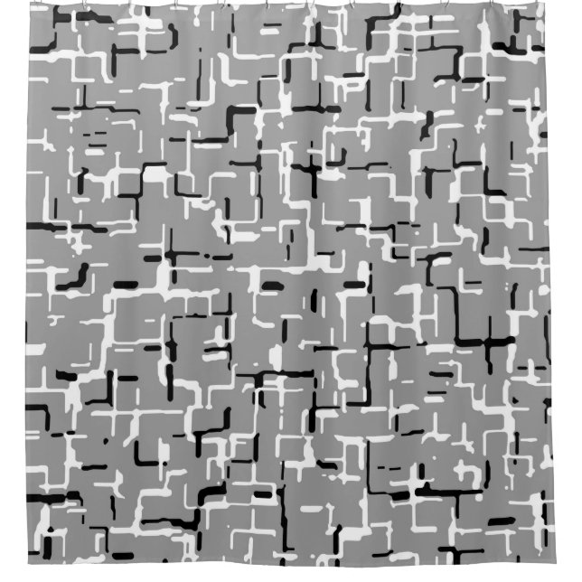 Black White Grey COOL Abstract Pattern (Front)