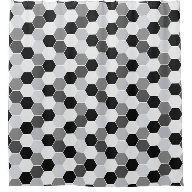 Black White Grey Honeycomb Pattern (Front)
