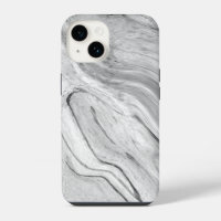 Black White Grey Marble Pattern iPhone / Android