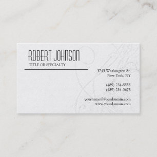 Black White Grey Pattern Business Card